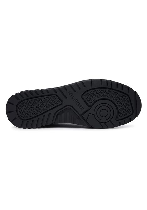 Tommy Hilfiger Basket Core Leather Shoes Black Men TOMMY HILFIGER | Sneakers | FM0FM05927-BDS
